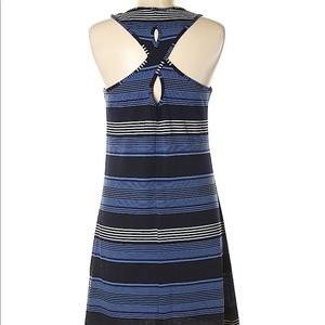 Market & Spruce blue striped sleeveless dress